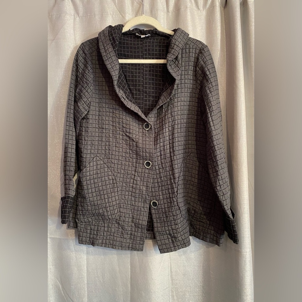 Habitat women’s Jacket Hood Gray Cardigan